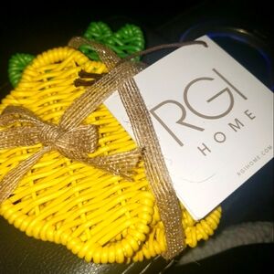 RGI Lemon Shaped Coasters NWT